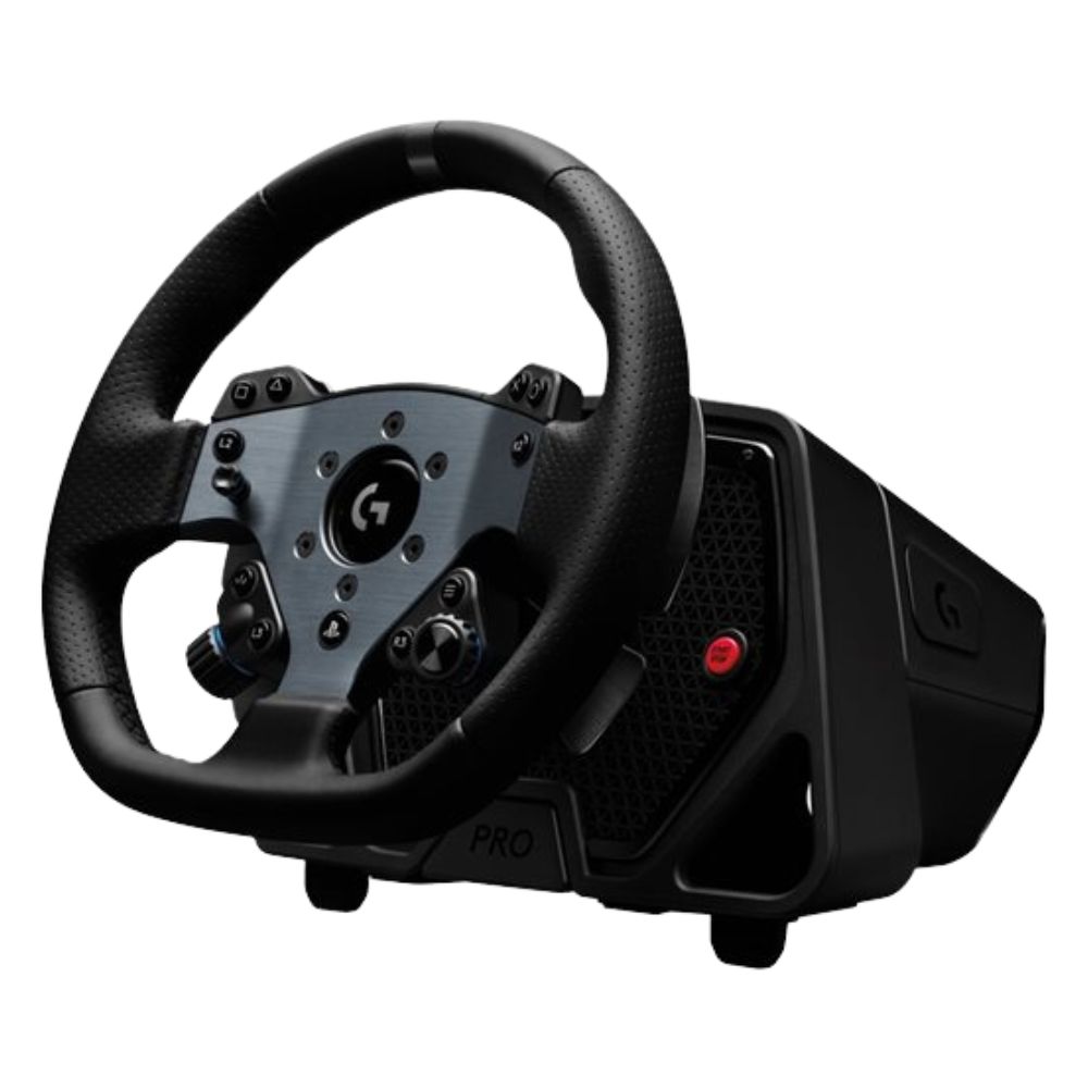 Pro Racing Wheel - Logitech - Noir - Volant de Simulation - coté gauche